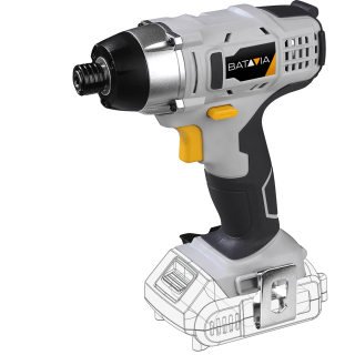 AKU bezdrátový, rázový utahovák, 2200/3000 otáček/rázů za min., kroutící moment 150 Nm, 18V Li-Ion, bez baterie a nabíječky, bateriová platforma MAXXPACK BATAVIA