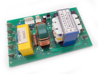 Filtrovací jednotka pro napájení regulátoru otáček uhlíkových stejnosměrných motorů menších obrábecích strojů