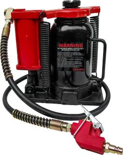 Robustní pneumatický - hydraulický zvedák / hever s hydraulickou pumpou, až 510 mm, 20 tun, Welzh