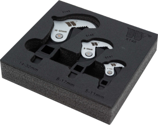 Rychloupínací nastavitelná hasákové hlava s gola vstupem, sada 3 dílů, , Welzh