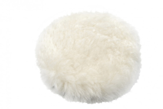 Leštící kotouč z jehněčí vlny se suchým zipem, 125 mm