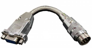 Redukce D-sub 9 na 7-pin pro snímače polohy (lišty, encodéry a pod.) - propojení se staršími DRO jednotkami, Warco