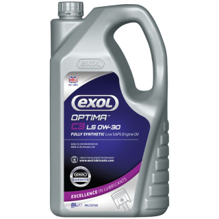 Exol Optima C3 LS 0W-30, plně syntetický motorový olej, 5l