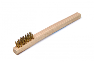 Mosazný malý drátěný kartáč pro čištění zapalovacích svíček, délka 200 mm