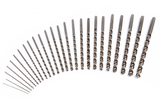 Vrták spirálový broušený HSS - extra dlouhý, vhodný do železa a nerezu, DIN 1869, průměr 9 mm, délka 250 mm