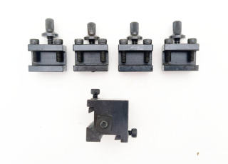 Rychloupínač nástrojů pro mini soustruhy 34 x 34 mm, se 4 samostatnými držáky