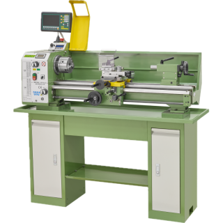 Warco D250EL, soustruh na kov s elektronicky ovládaným posuvem, variabilní otáčky, AC motor s invertorem, digitální odměřování DRO, 170 kg