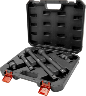 Sada prodloužení 3/4" a adaptéru pro rázové utahováky, 75 - 330 mm, 5 dílů, Welzh