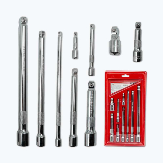 Gola prodloužení 1/4", 3/8" a 1/2", sada 9 kusů 8 - 450 mm, Welzh