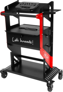 Dílenský vozík na automobilovou diagnostiku s držákem pro monitor (notebook), Welzh