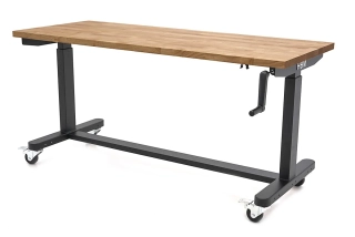 Robustní pracovní stůl, ponk, výškově nastavitelný 152 cm