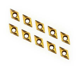 Náhradní výměnná břitová destička (VBD) - TK plátek DCMT 07, s povlakem TiN, 10ks