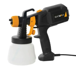 Malířská stříkací pistole, pro barvy, laky, mořidla, příkon 400 W, nádoba 800 ml, výkon 700 ml./min., hustota 55 - 60 DIN-s, napětí 230 V, FIXXSERIES BATAVIA 7064683