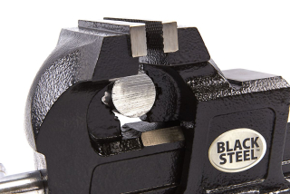 Profesionální ocelový svěrák 150 mm Black Steel s čelistemi na trubky