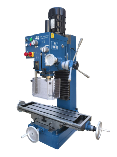 HBM BF 45 Profi robustní frézka na kov s převodovkou v oleji, kužel ISO 30, 230V, 320 kg
