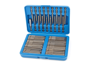Bity 1/4", PL-PH-PZ - Inbus - Torx - Robertson, S2 Ocel, sada 50 dílů