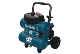 Dvojitý tichý kompresor, 1HP, 17l, HBM