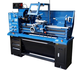 HBM 360 x 1000 DRO vario, profesionální hrotový soustruh na kov, vrtání osy vřetene 51 mm, variabilní otáčky, 3-osé digitální odměřování s LCD, plně vybavený, motor 2.2 kW, 400 V, 650 kg