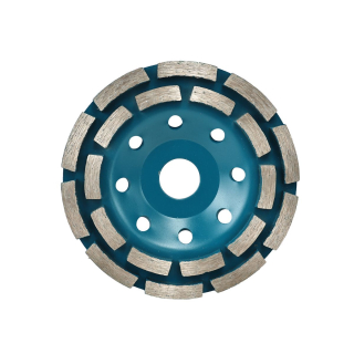 Dvouřadý diamantový hrncový kotouč, 125 mm