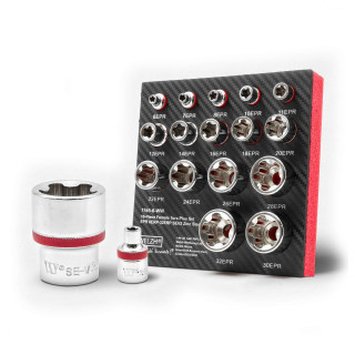 Hlavice nástrčné Torx Plus EPR (6 EPR–32 EPR), zinkovaná ocel SEV2, sada 16 dílů, Welzh
