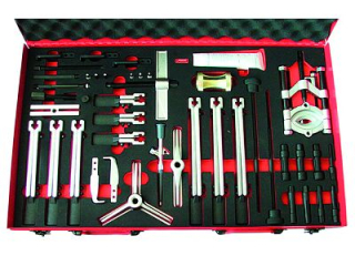 Stahováky univerzální sada pro vnitřní i vnější průměry, 45 dílů