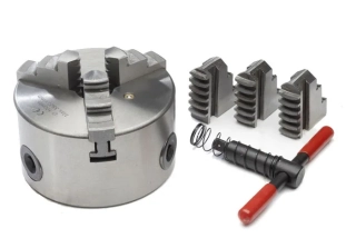 Samocentrovací soustružnické sklíčidlo 125 mm, 3 čelisti, DIN 6350, Warco