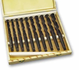 Metrické vrtáky s kuželem MK2 pro vrtačku, frézku, soustruh - sada 10 dílů, 14.5 - 23 mm, Warco