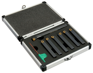 Soustružnické nože 10 mm s výměnnými plátky - sada 7 dílů, Warco