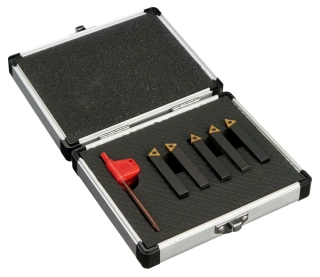 Soustružnické nože 8 mm s výměnnými plátky - sada 5 dílů, Warco