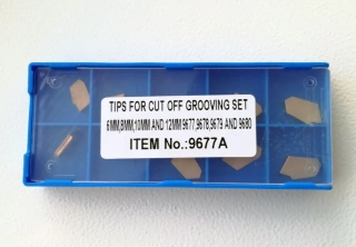 Náhradní VBD plátky GTN 2 a GTN 3, vhodné pro upichovací soustružnické držáky, 5 + 5 ks, Warco