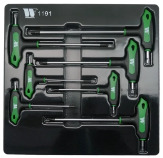 Sada šroubováků L-rukojeť Torx T10-T40, S2, 7 dílů, Welzh