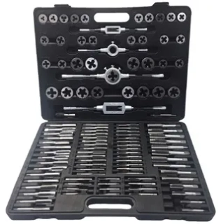 Závitová sada 110 dílů, wolframová ocel, M2 - M18, standardní a jemné stoupání, Welzh