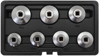 Sada klíčů-hlavic na povolení olejového filtru, nízký profil, 7 dílů, Welzh