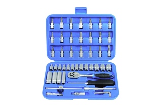 Gola sada 1/4", Super-Lock 4 - 14 mm, Torx vrtaný, 47 dílů, Vario Plus, Triumf