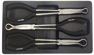 Prodloužené kleště s kruhovým uchycením na zapalovací svíčky - sada 3 ks, Welzh