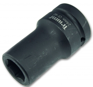 Hlavice kovaná nástrčná 1", 6 hran 27 mm, prodloužená, tvrzená, Triumf