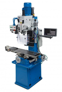 HBM 45 Profi DRO-LCD robustní frézka na kov, ISO 30, 3-osy DRO, chlazení, 400V-3f - 580 kg