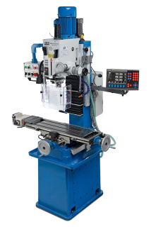 HBM BF 45 Profi DRO-LCD robustní frézka na kov, ISO 30, 3-osy DRO, chlazení, 400V-3f - 580 kg
