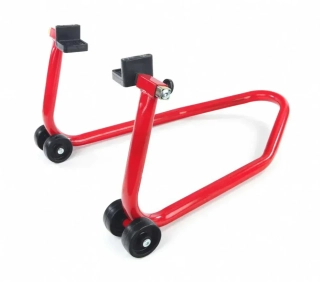 Ruční motocyklový stojan pod zadní kolo do paddocku / garáže