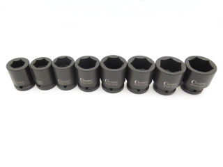Hlavice nástrčné 3/4", 6 hran 22 - 38 mm, tvrzené, sada 8 dílů, Condor Werkzeug