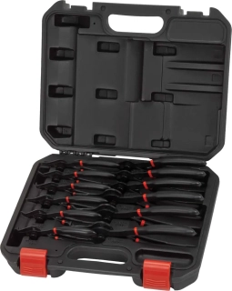 Kleště na pojistné kroužky ,,seger", přímé a zahnuté 45°/90°, sada 12 dílů, Welzh