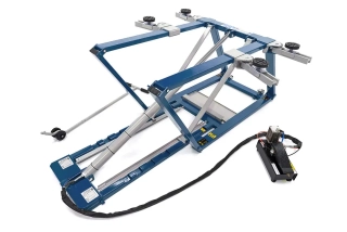 HBM Mobilní 2.5 tunový hydraulicko-pneumatický výškově nastavitelný auto zvedák, 270 kg